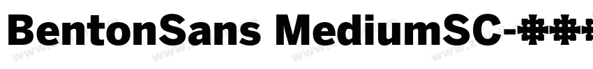 BentonSans MediumSC字体转换